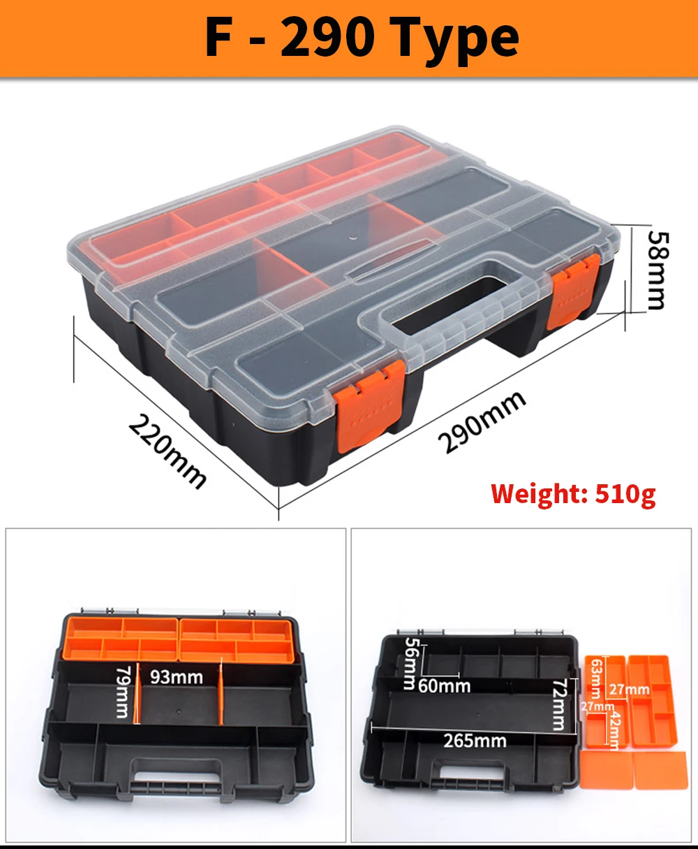 plumbers tool bag Multifunctional Hardware Toolbox Plastic Box Instrument Case Portable Storage Box Equipment Tool Case garden tool bag