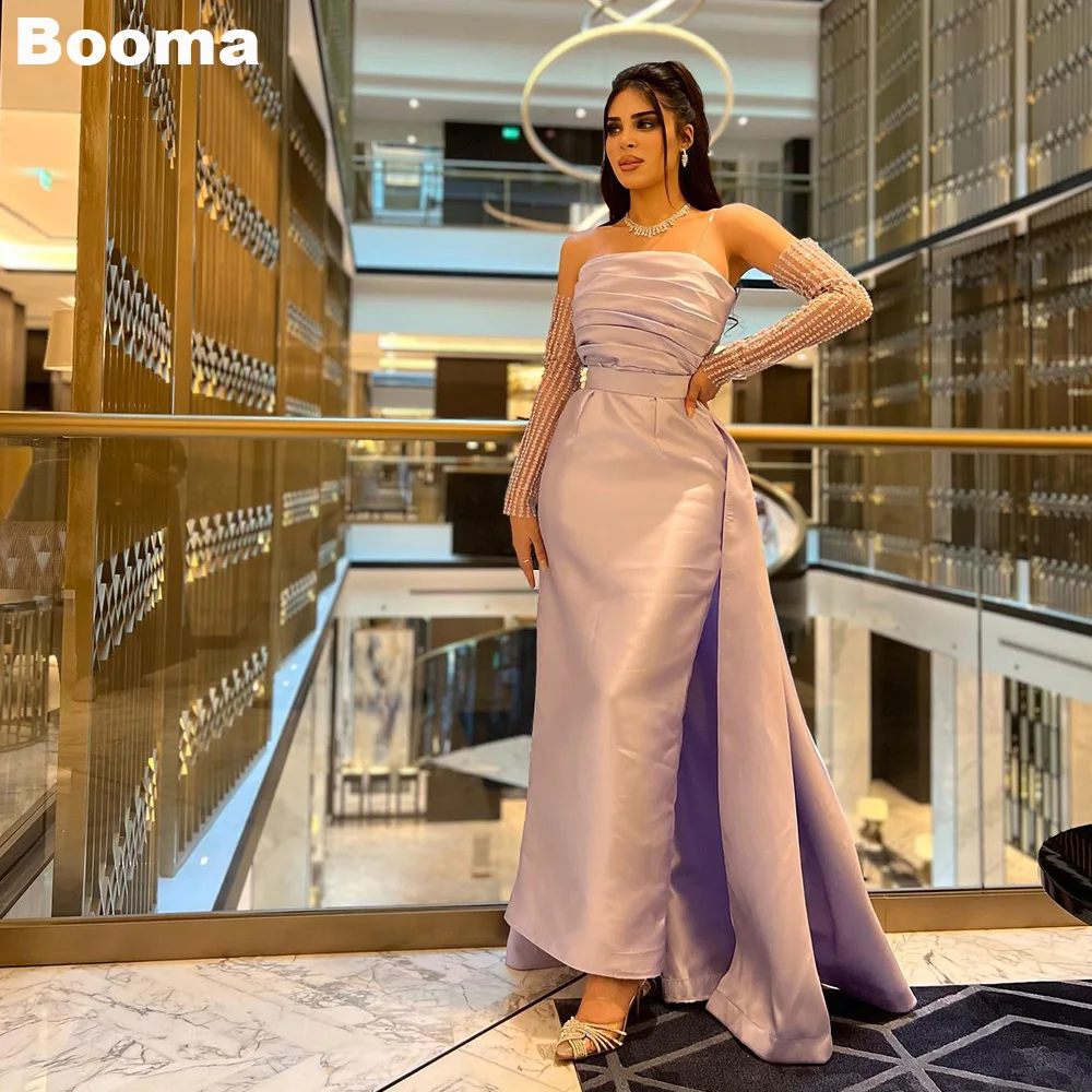 

Женское вечернее платье-Русалка Booma, лавандовое Пятнистое платье без бретелек, женское платье для выпускного вечера, платье для торжественных случаев, Дубай