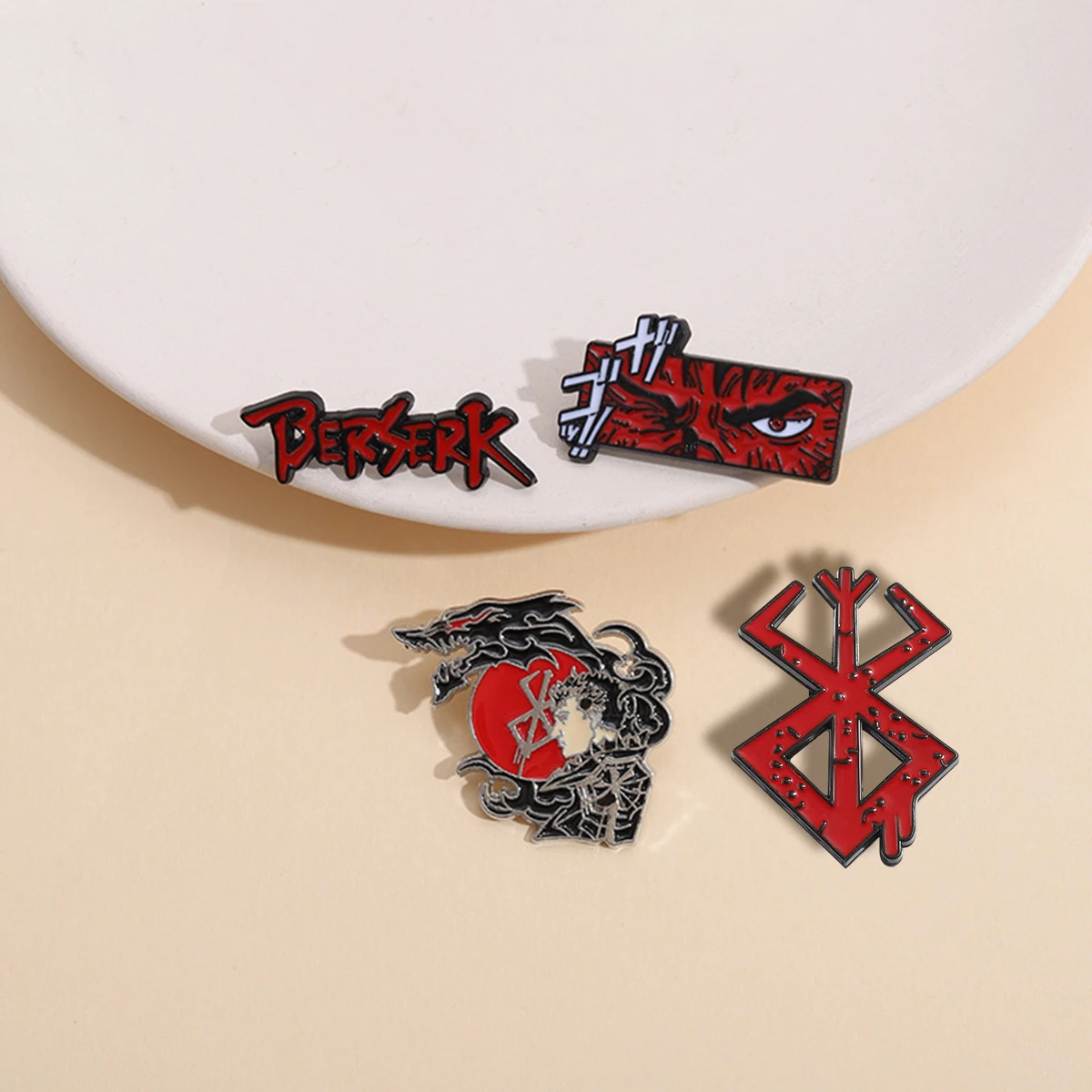 Berserk Beherit Red Cartoon Brooch Lapel Pin - Anime-Inspired Accessory & Gift