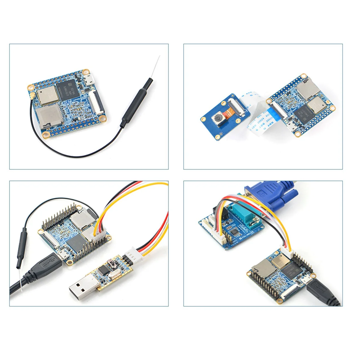 NanoPi NEO Air  , UbuntuCore IOT  , 16GB ŰƮ, H3 4 ھ, 512MB + 8GB EMMC, WiFi  