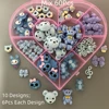 60Pcs/Box Y2k Bow Tie Flower Music Notation Skull Bear Beverage Cup Long NailArt Charms Decorations Junk Phone Case Accessories 5