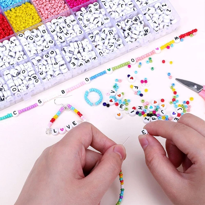A-Z Acrylic Letter Beads DIY Bracelet Jewellery Making Accessories