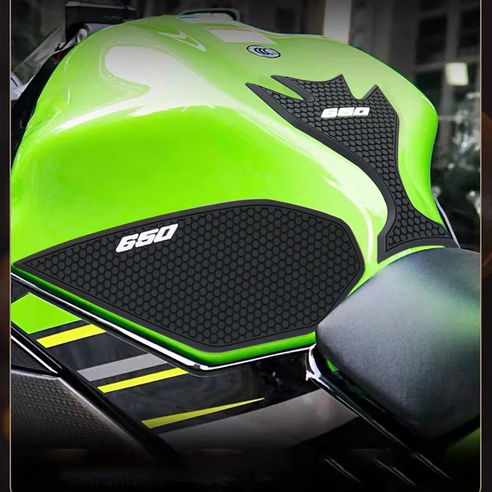 

Новинка Ninja650 z 650 специальные защитные наклейки на бак мотоцикла Наклейка газовая рукоятка на колено для Kawasaki Ninja 650 z650 2017 - 2024