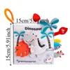 Not Be Torn Infant Baby Cloth Book Animal Tails High Contrast Quiet Cloth Book Soft Toddler Toy Soft Baby Books Early Learning 6