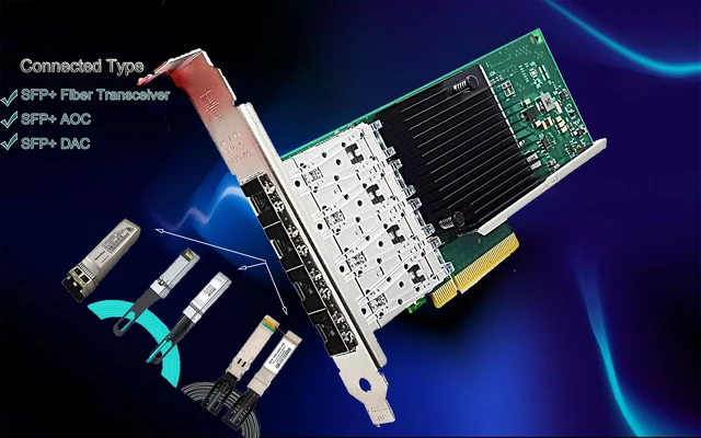 Новая сетевая карта PCI-E 10 ГБ, Intel X710DA4 Quad SFP + LC Port Ethernet локальная версия, PCIE x8,x16 для сервера Windows 4