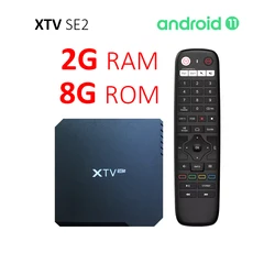 Enhanced Streaming Box with Android 11 and 4K AV1 Support, featuring Bluetooth and WiFi Connectivity - AU Plug (TVBox)