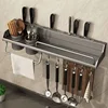 Kitchen Storage Rack Multifunctional Cutting Board Holder Wall Spice Rack Utensils Rack for Kitchen Seasoning Holder Organize 4