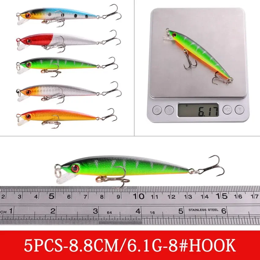 Mixed Fishing Lures Kit Lure Set Wobbler Crankbaits Swimbait