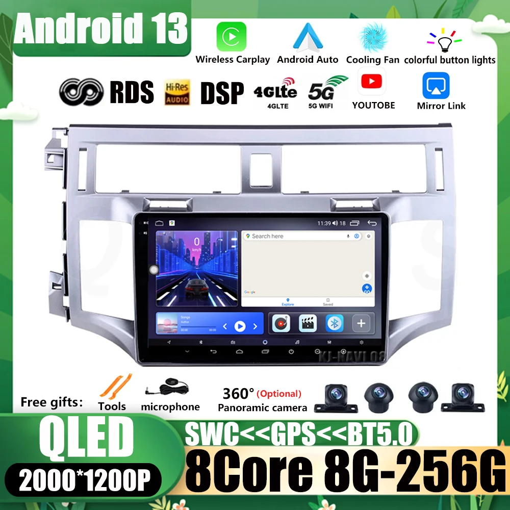 

Car Radio Multimedia Player Android 13 IPS Screen For Toyota Avalon 3 2005 - 2010 Navigation Stereo RDS GPS WIFI DSP 360 Camera