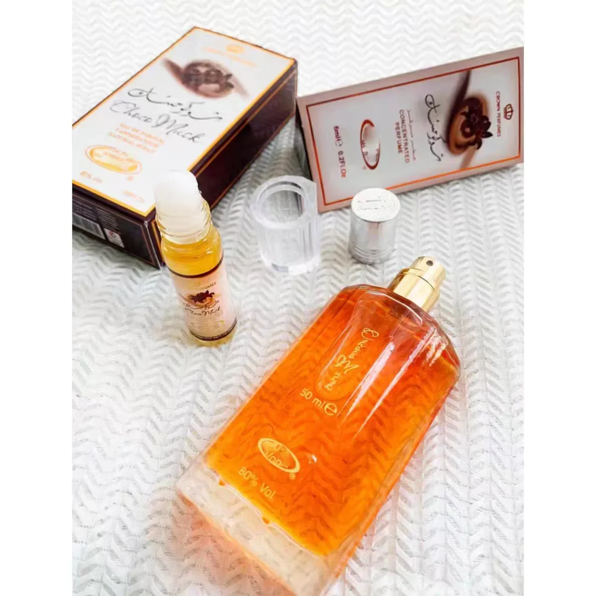 Profumo di lusso da donna da 50 ml Fragranza al cioccolato e almizcle con fragranza di rose e vaniglia Profumo di colonia arabo Dubai - immagine 4