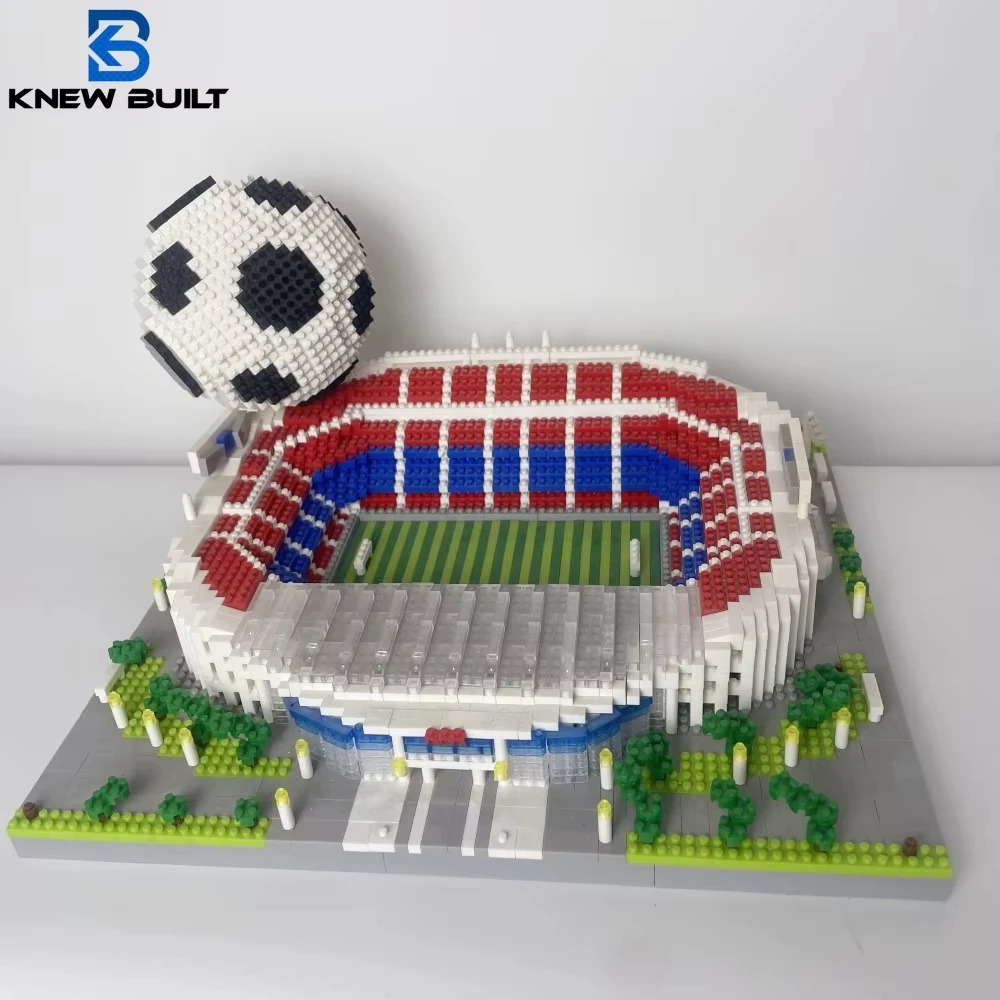 Real Madrid Bernabeu Stadium Building Blocks, 3000+PCS 3D Model Kit for Adults,