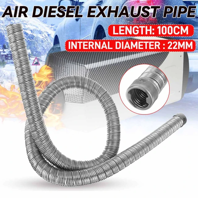 24mm Dual-layer 60cm For Webasto Car Heater Exhaust Pipe Air