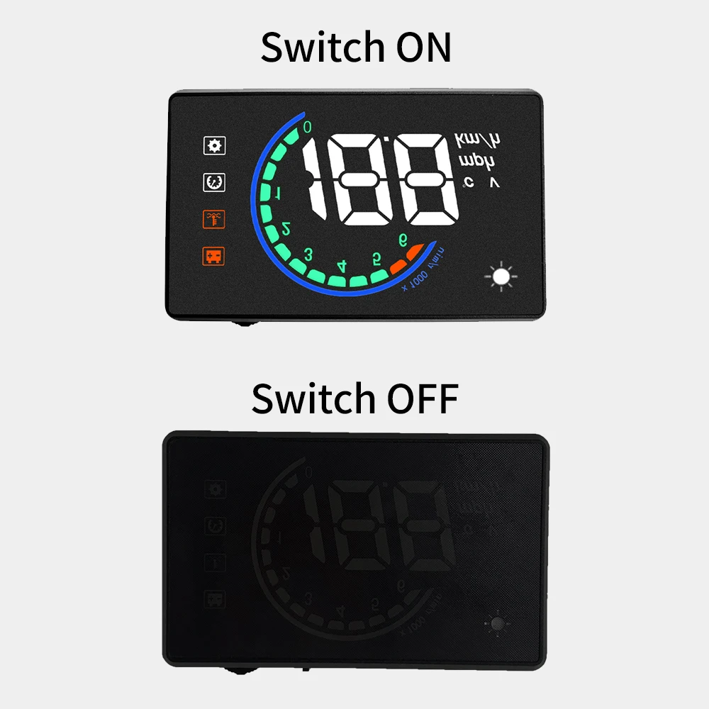 hud  ÷ H6 Hud Obd2  ÷ ڵ ӵ RPM   , ڵ ׼,  ׸ Ʈ ڵ  ׼ ڵǰ űѰ