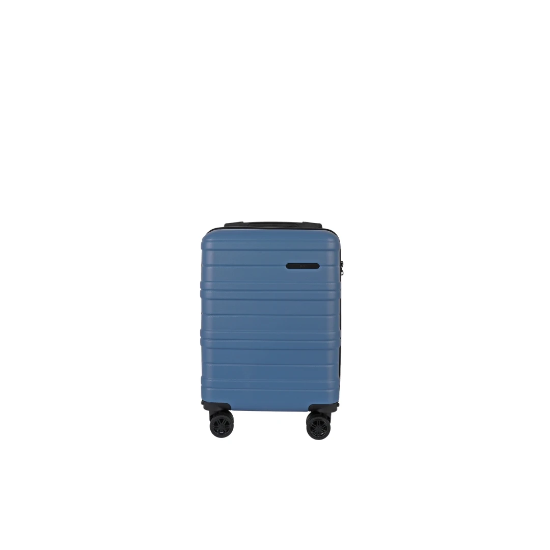 Ryanair, EasyJet & Wizz Air 40x30x20 Underseat Cabin Bag, Detachable Wheels Carry On Luggage, Lightweight Flight Approved Travel Suitcase — Color: Gray Blue