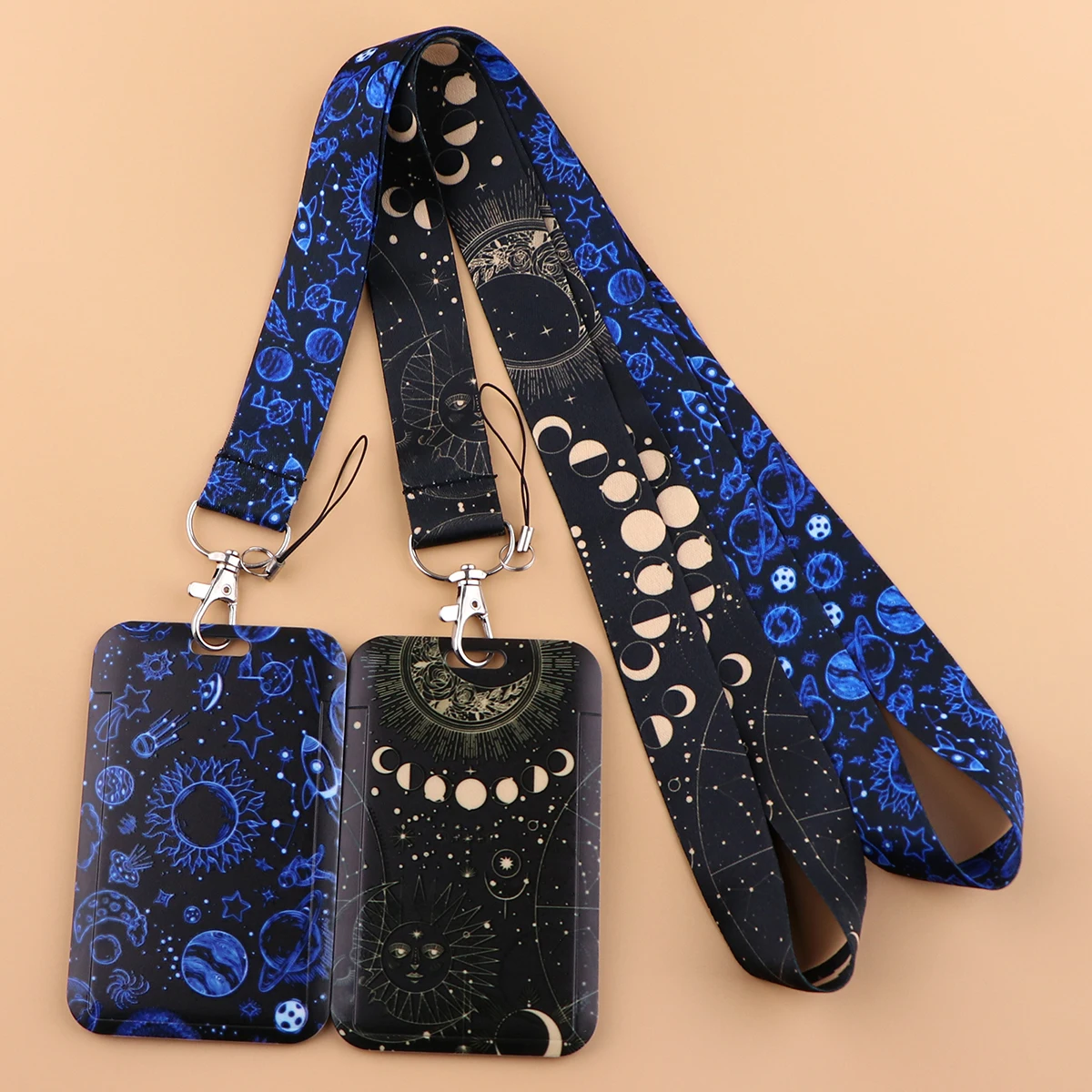 

QE259 Moon Lanyards Neck Strap Lanyards Keychain Holder ID Card Pass Hang Rope Lariat Lanyard Gifts for Women