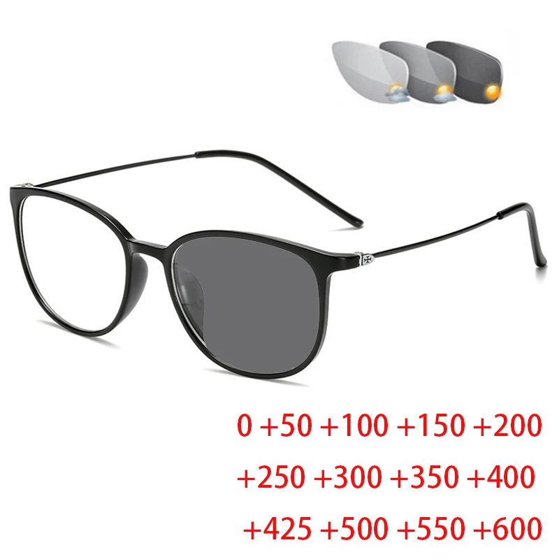 Kocie oko okulary do czytania z fotochromem – metalowe dla mężczyzn i kobiet 4 Kocie oko okulary do czytania z fotochromem mężczyźni Metal nadwzroczność okulary kobiety okulary Presbyopic + 1.0 + 1.5 + 2.0 + 2.5 + 3.0 do + 6.0 1