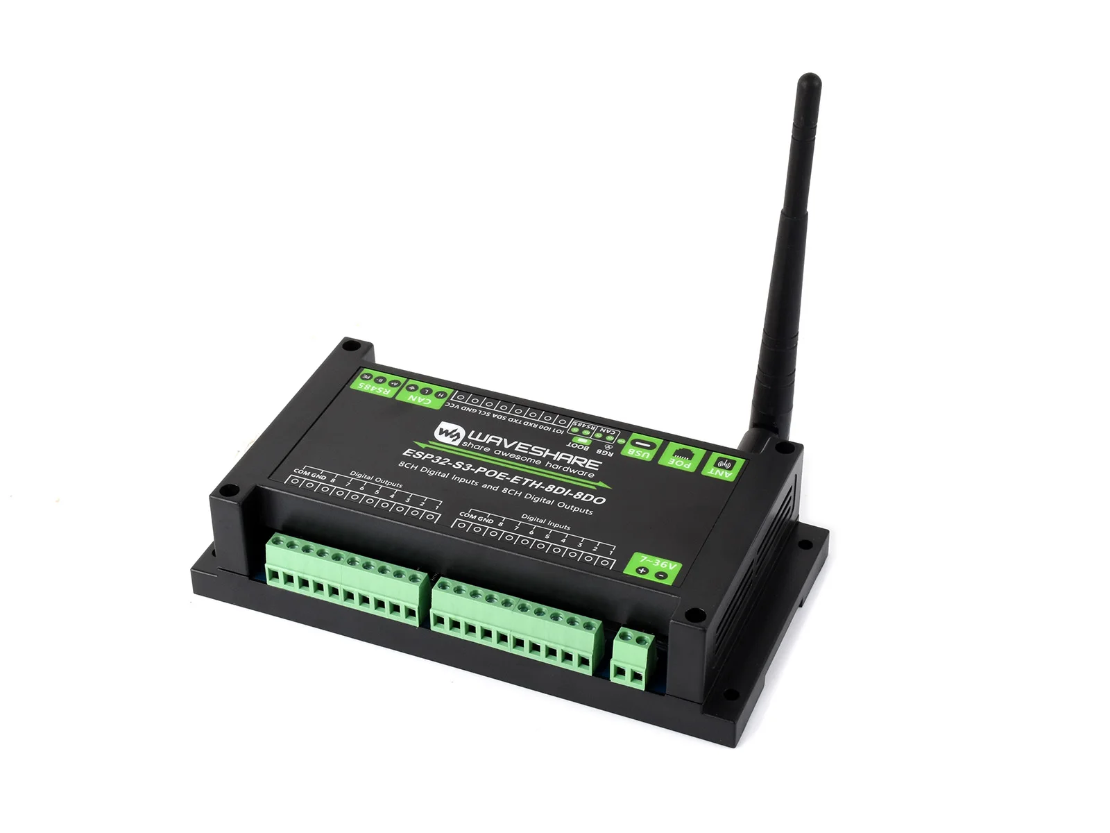 บอร์ดควบคุมอุตสาหกรรม ESP32-S3 8 ช่อง I/O