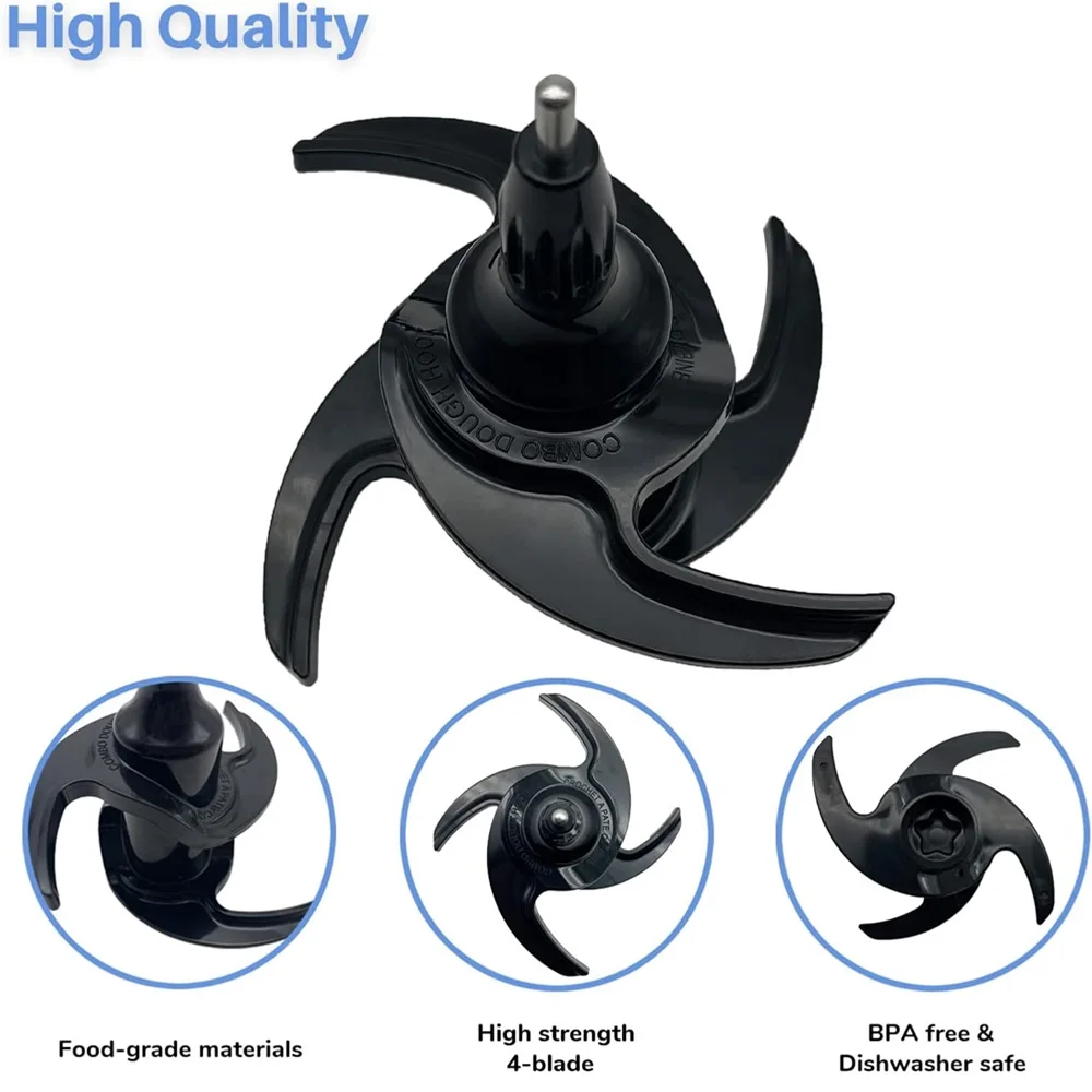 Blender Dough Blade Replacement for Ninja 64oz 72oz Food Processor Bowl Combo Dough Hook 320KKU770 for BN601 BN801 BL770
