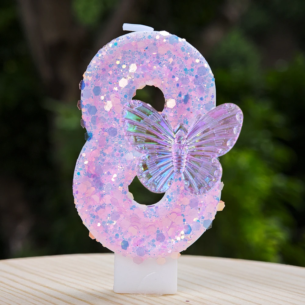 3D Schmetterlingskerze Schmetterlingsförmige Kerze Tortendekoration für Hochzeit Geburtstag Party Dekorationen Mädchen Geschenk Zubehör – Detail 9
