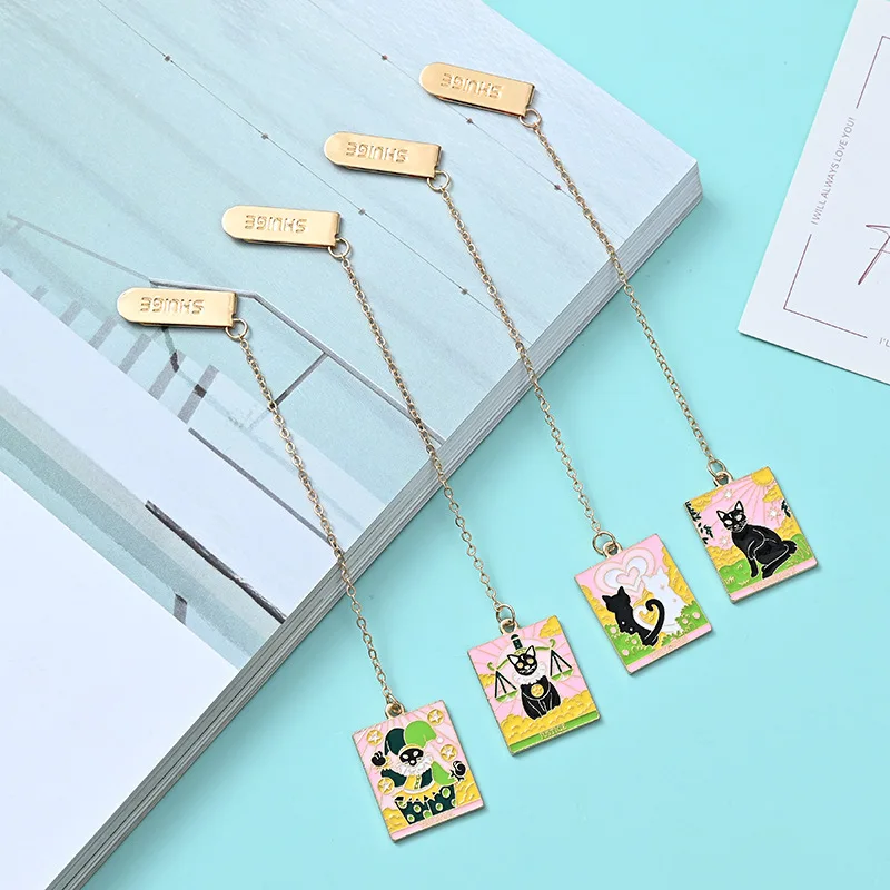 

Закладка с мультяшным котом 24 шт./партия, милые закладки для книг, бумажные зажимы, школьные и офисные принадлежности, оптовая продажа