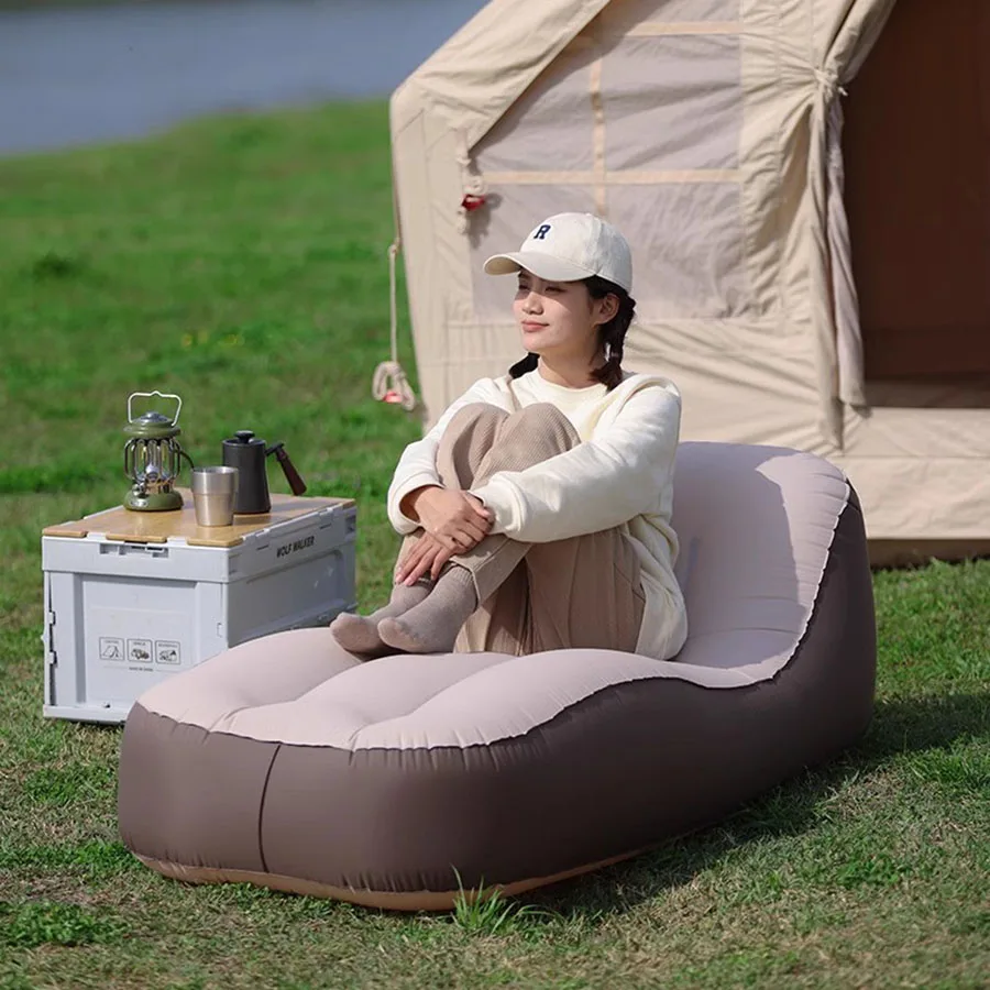 

Adults Couples Air Sofa Bed Lazy Romantic Beach Air Sofa Outdoor Sexy Nature Cumbed Camping Relexing Foldable Luchtbed Air Chair