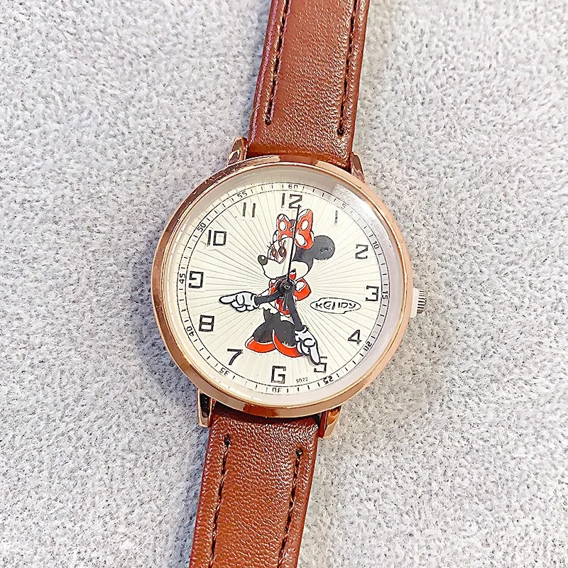 جديد ديزني ميني ماوس الكرتون ووتش أزياء لطيف كوارت...