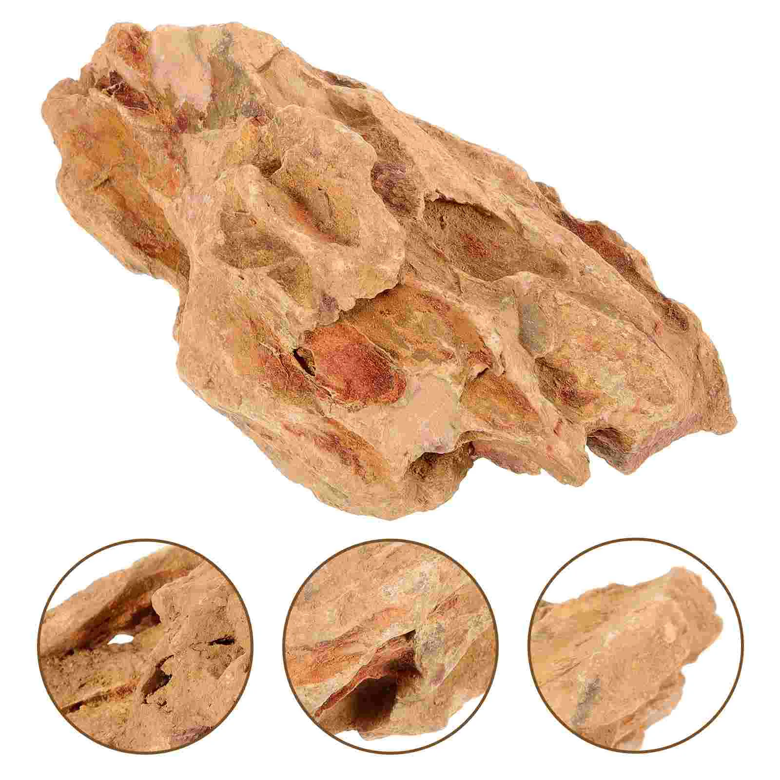 

Desktop Fish Tank Rock Decoration Glass Rocks Aquarium Pine Bark Micro Landscape