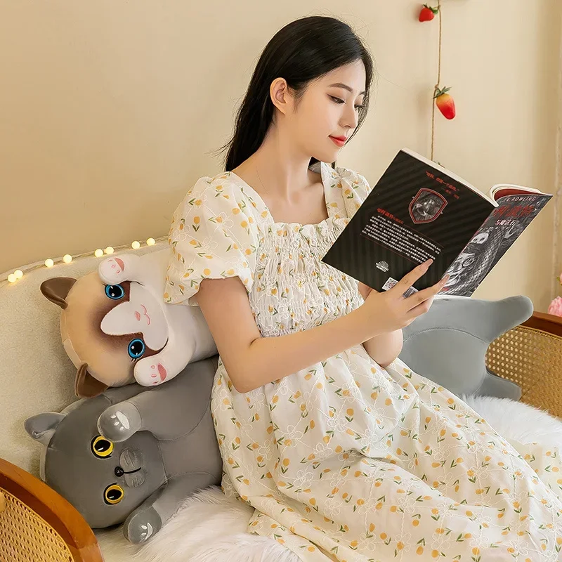 Kawaii Squishy Long Cat Roll Pillow Plush (100cm)