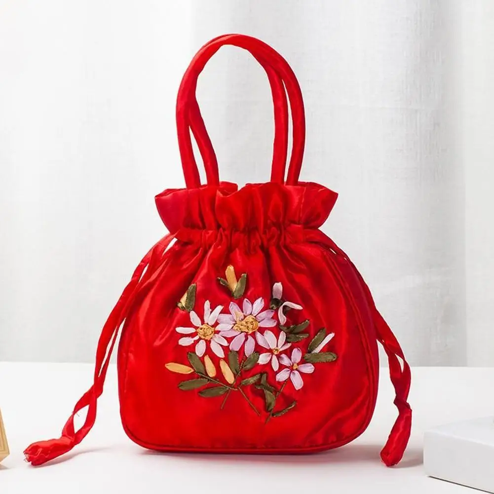Retro Stickerei Kordelzug Handtaschen Frauen Geldbörse Geldbörsen Jewerly Lagerung Eimer Tasche Hanfu Zubehör – Detail 15
