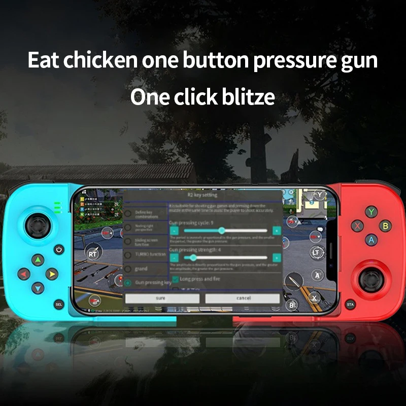 Wireless Bluetooth 5.0 Stretchable Gamepad with Retractable Joystick for Smartphones and Consoles