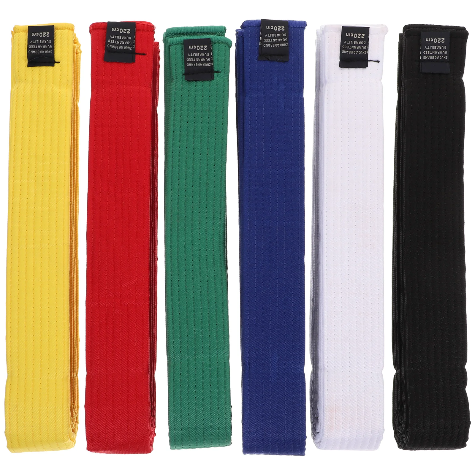 

6 Pcs Taekwondo Belt Martial Equipment Wrist Guard Training Uniform Belts Men Waist Women Cotton Wristbands Boy