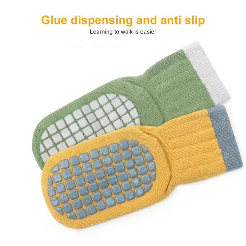 

Baby Baby Trampoline Socks Non-slip Silicone Filling At The Bottom Of The Baby Cartoon Cotton Dot Rubber Socks Pregnant Socks