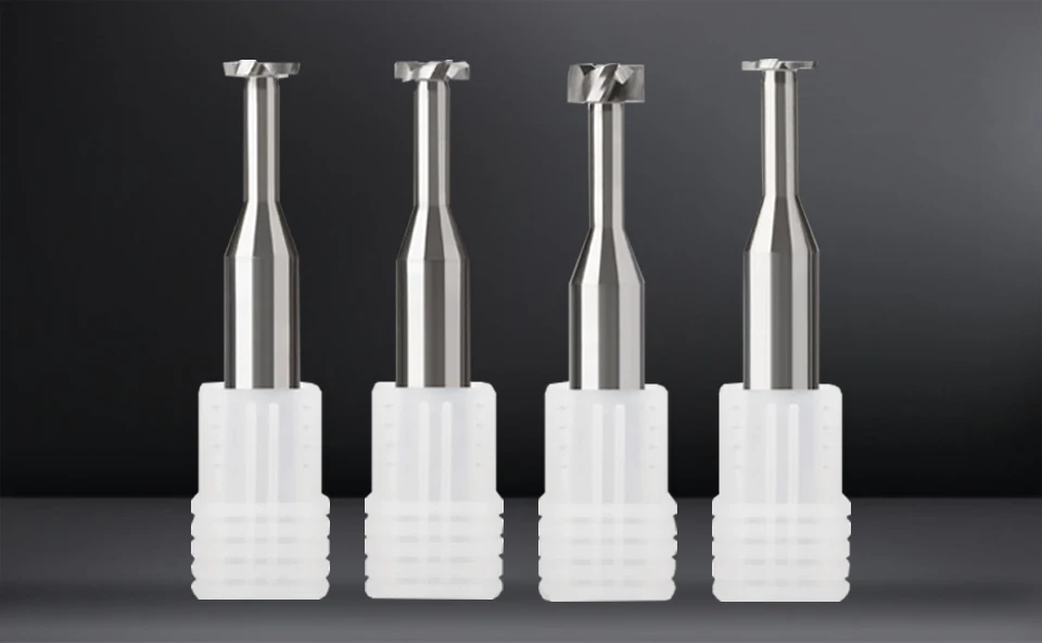 YZH Aluminium T Slot Fräser HRC55 CNC Für Al Stahl Kupfer Bearbeitung Schaum Bit Werkzeug 2mm 3mm 4mm 6mm 8mm 10mm 12mm – Detail 2