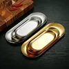 Gold Silver 430 Stainless Steel Food Cosmetic Jewelry Storage Trays Nail Art Equipment Plate Doctor Surgical Tray Nails Dish 2