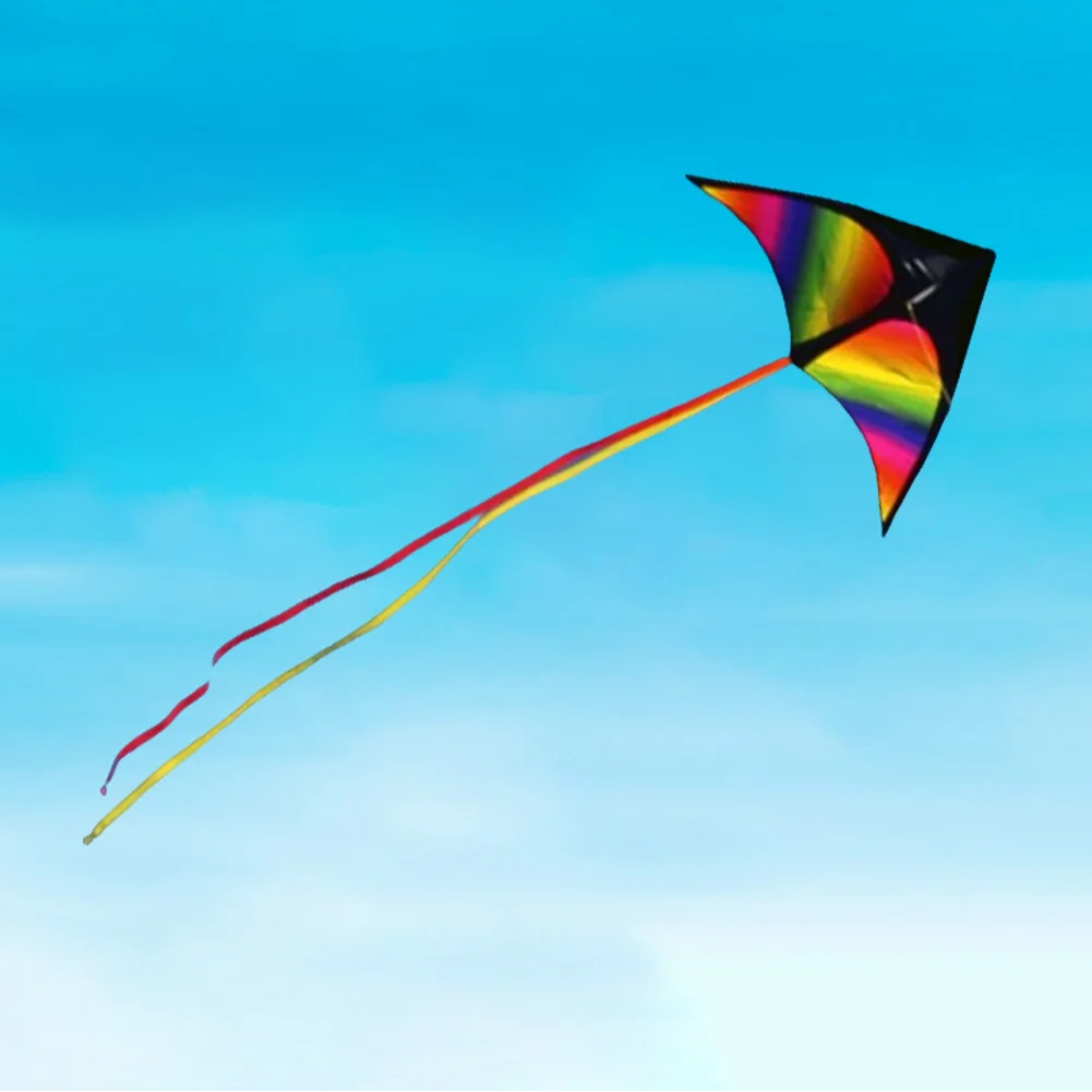 2x3m Tail Big Triangle Kite Easy To Fly Large Kite Toy Wire Board Primary Stunt Enhance Coordination Boys Girls