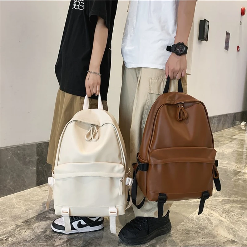 Large Backpack Women Leather Rucksack Women's Knapsack Travel Backpacks Shoulder School Bags for Teenage Girls Mochila BackPack