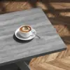Coffee Table with Shelf, Wood Coffee Table for Living Room, Open Display Area,47” Grey 6