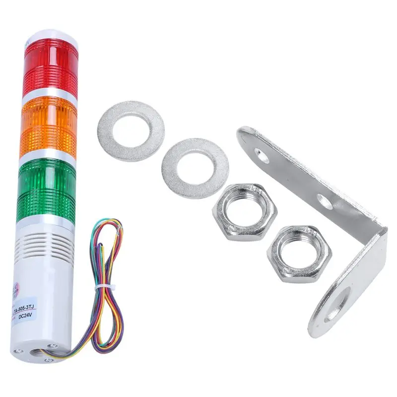 새로운 5X AC/DC 24V 빨간색 녹색 노란색 LED 램프 산업용 타워 신호등