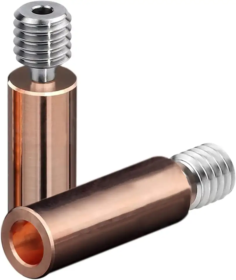 2PCS All Metal Bimetal Heatbreak Copper Titanium TC4 Throat High Temperature for CR10 V3 S4 S5 Ender 3 V2 Ender3 pro Ender 5 CS3 image 1