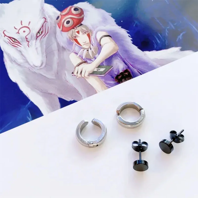 Game Cosplay Props Genshin Impact Wriothesley Cosplay Ear Clips Unisex Punk Stainless Steel Earring Fontaine Duke Role Play
