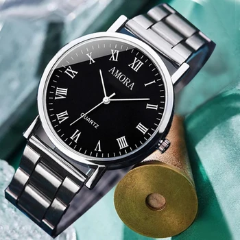 Men Watches Casual Steel Band Male Sports Quartz Watch