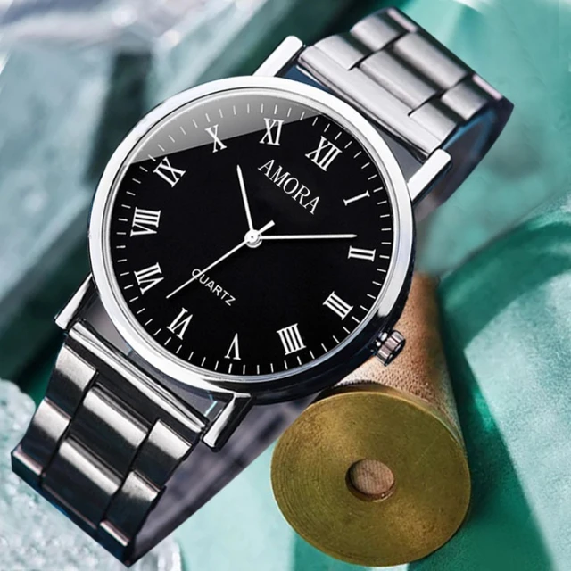 Men Watches Casual Steel Band Male Sports Quartz Watch