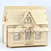Wooden Miniature Doll House 3D Puzzle Building Model Kit DIY Assembled DollHouses Toys For Children Girls Birthday Gift 2