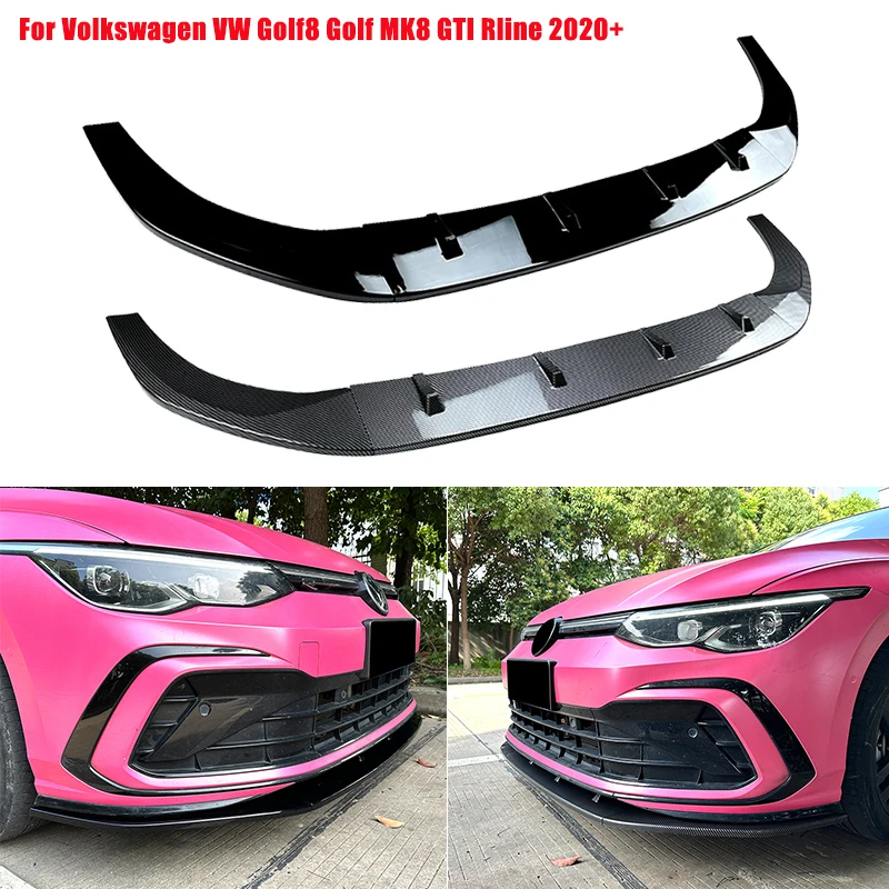 

Car Front Bumper Lip Spoiler Lower Side Splitters Guards Cover For VW Volkswagen VW Golf 8 MK8 GTI Rline 2020 2021 2022 2023