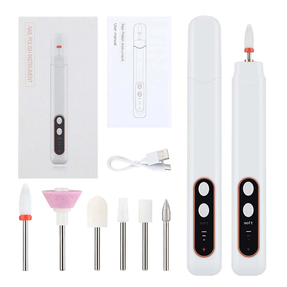 

Portable Nail Polish Sharpener Nail Drill Machine Rechargeable Manicure Nail Drill Milling Machine
