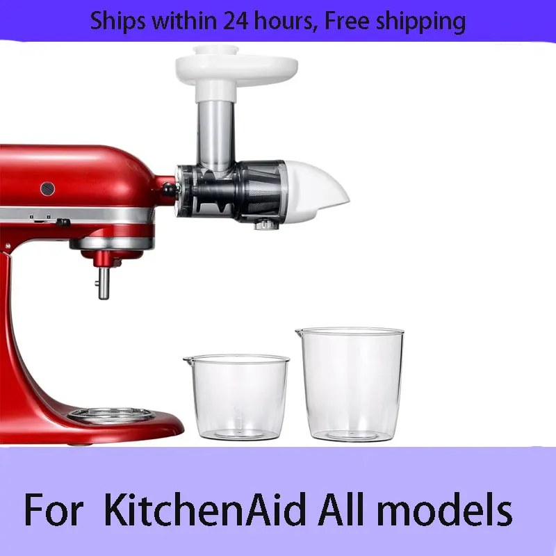 For all KitchenAid Stand Mixe Masticating Juicer Attachment White(Machine/Mixer Not Included)