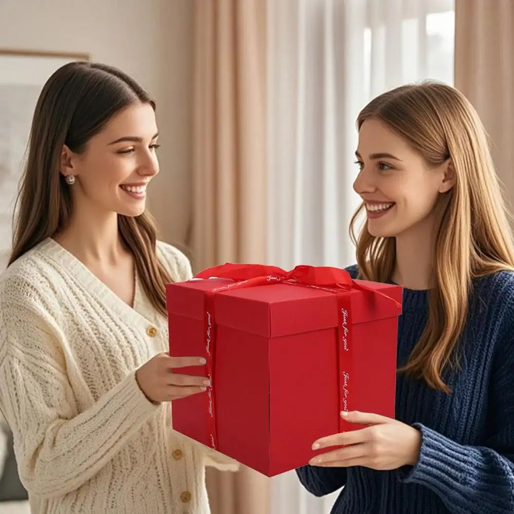Valentinstag Überraschung Explosion Box handgemachte zusammengebaute Snack Geschenkbox für DIY Weihnachten Geburtstag Hochzeit Jahrestag Geschenke – Detail 11