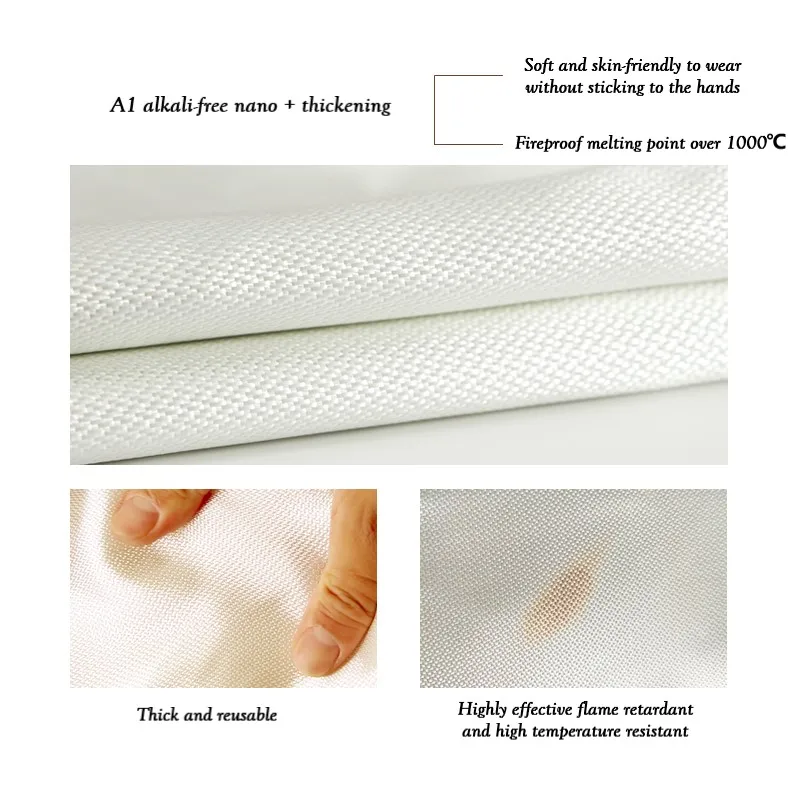 A1 1.2M*1.2M Children Nano Glass Fiber Fire Cloak Cloak Fire Blanket for Household High Temperature Escape