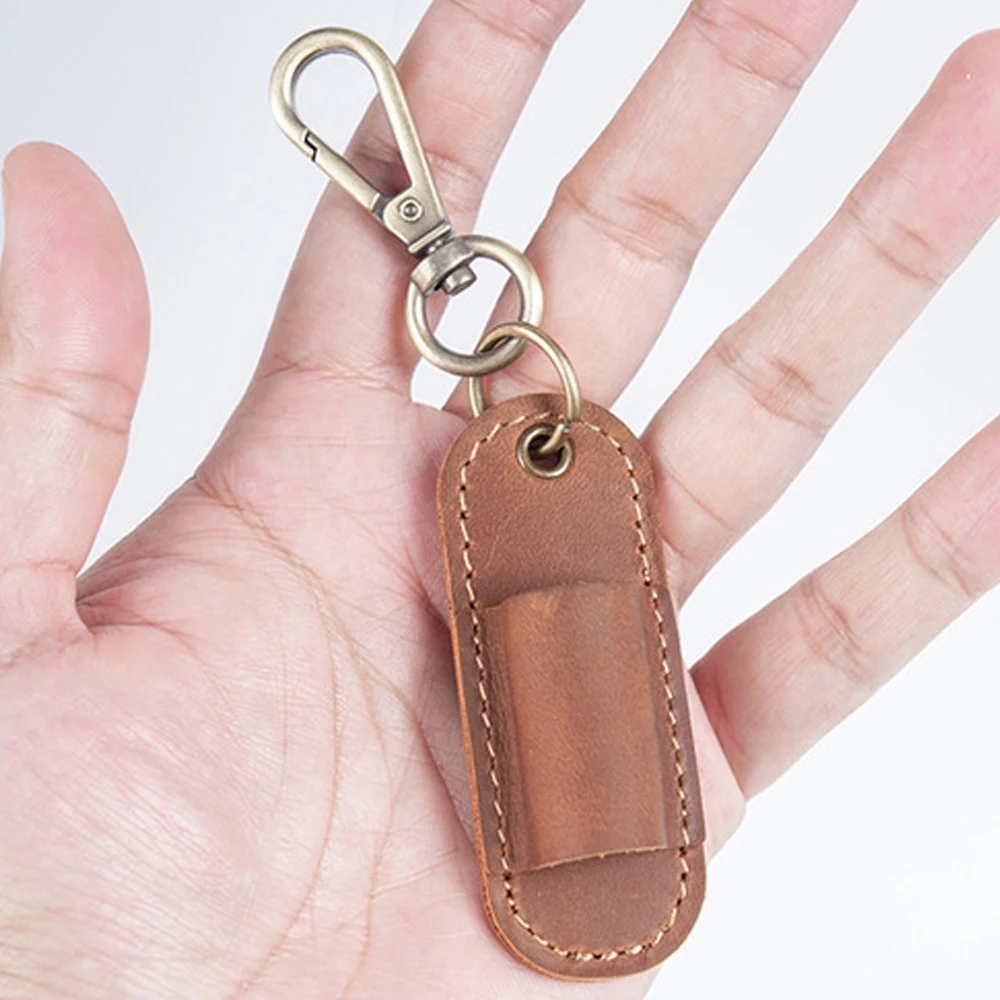 Compact Travel-Friendly Pen Holder with Keychain Attachment and Mini Pencil Case