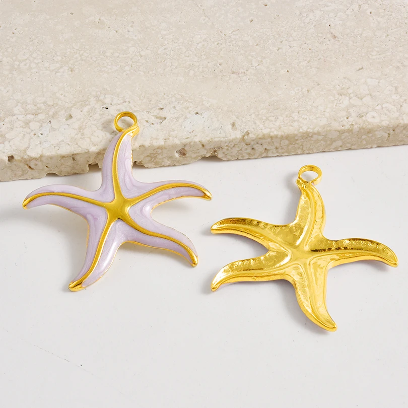 2 Stück rote Hummerkrabbe Koralle echt vergoldet Edelstahl Emaille Charm für Schmuckherstellung Zubehör DIY Strand Halskette Anhänger – Detail 7